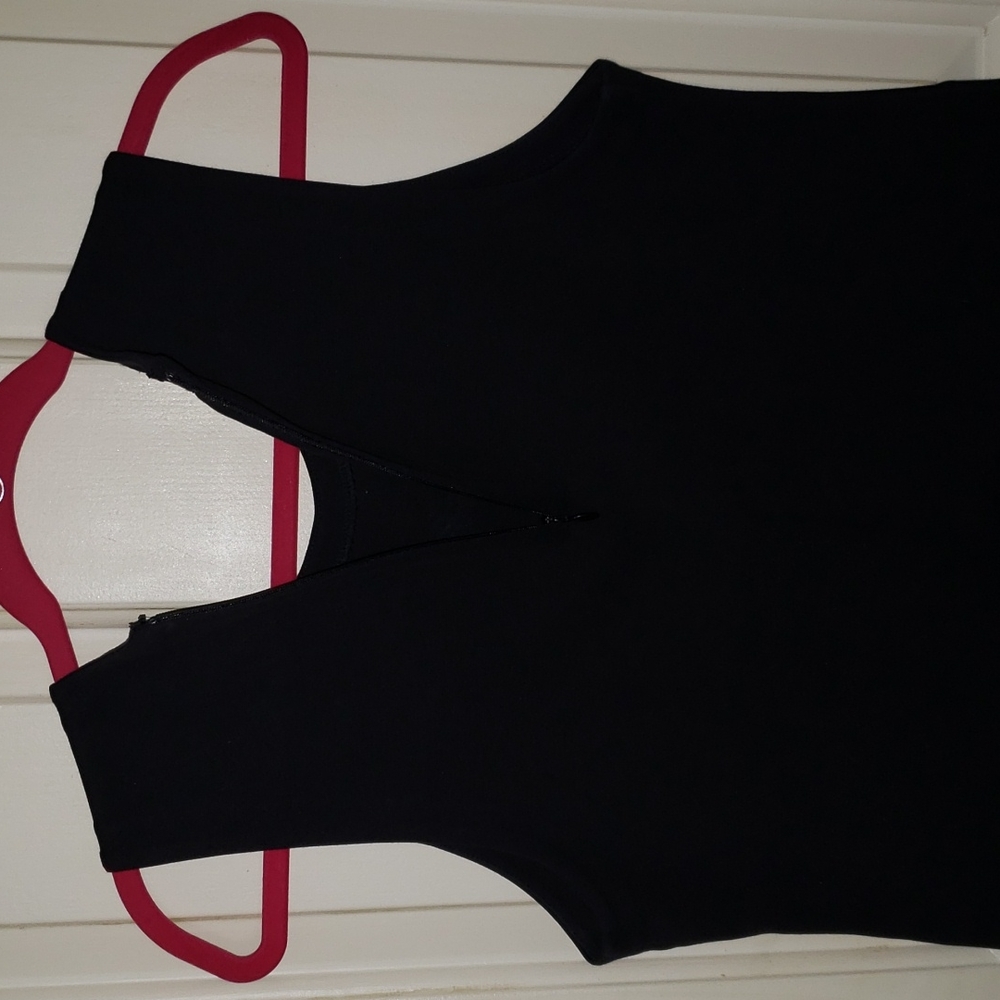 J. Crew Black Sleeveless Tiered Frindge Top Tank - Picture 5 of 16